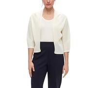 s.Oliver Black Label Damen 2148035 Strickjacke 3/4 Arm, Creme 0200, 46