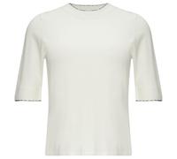Strickpullover im Slim Fit mit Kontrastdetails 44 creme 2152623.0200.44