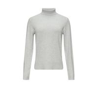 Feiner Rollkragenpullover aus Viskosemix 44 grau