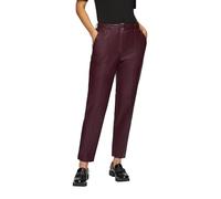 Regular: Cigarette Pants aus Lederimitat 34 rot