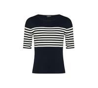 s.Oliver Black Label Damen 2163635 Strickpullover Kurzarm, Blau, 36 EU