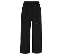 s.Oliver BLACK LABEL Relaxed Fit Culotte in plissierter Jersey-Qualität in Black, Größe 40