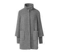 Wintermantel S.OLIVER BLACK LABEL, Damen, Gr. 36, grau, Web, Obermaterial: 63% Polyamid, 37% Polyester. Futter: 100% Polyester, unifarben, casual, lässig geschnitten Po-bedeckend, Rundhals, Langarm Bü