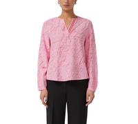 Viskose-Bluse mit V-Ausschnitt und All-over-Print 38 pink 2174917.41A2.38