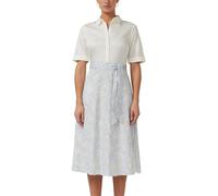 Hemdblusenkleid aus Popeline 42 blau|creme|mehrfarbig 2177806.50A7.42