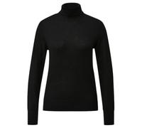 Rollkragenpullover S.OLIVER BLACK LABEL, Damen, Gr. 40, schwarz, Web, Obermaterial: 54% Polyester, 20% Polyacryl, 20% Polyamid, 6% Wolle, unifarben, tailliert hüftbedeckend, Rundhals, abgesteppte Kant