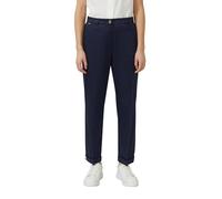 Anzughose S.OLIVER BLACK LABEL, Damen, Gr. 44, N-Gr, navy, Web, Obermaterial: 97% Baumwolle, 3% Elasthan, unifarben, slim fit knöchelfrei, Hosen Anzughose, mit Taschen (61579160-44) navy