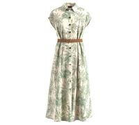 s.Oliver BLACK LABEL - Kleid creme|mehrfarbig|grün - Gr. - 36