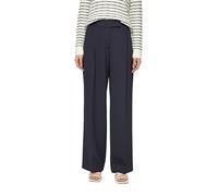 Elegante Hose mit Extra Wide Leg aus Viskosemix 46/REG blau 2166158.5959.46_REG