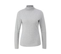 s.Oliver BLACK LABEL Damen Langarmshirt mit Stehkragen Grey, 46