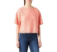 s.Oliver BLACK LABEL Damen met korte mouwen, regular fit Blouse, Rosa, 38 EU