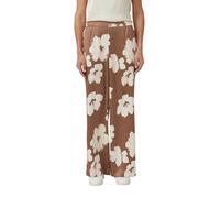 s.Oliver BLACK LABEL - Elegante Marlenehose mit weitem Bein und elastischem Bund braun - Gr. - 38