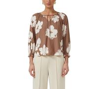 s.Oliver BLACK LABEL Loose Fit Blusenshirt aus reiner Viskose in Mittelbraun, Größe 34