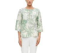 Tunika-Bluse aus Viskose 44 creme|grün|mehrfarbig 2180562.04A1.44