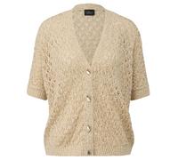 s.Oliver BLACK LABEL - Kurzarm-Strickjacke beige - Gr. - L