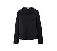 s.Oliver BLACK LABEL Damen Sweatshirt mit Wasserfall Kragen