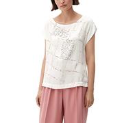 s.Oliver BLACK LABEL Damen T-shirt T Shirt, Weiß, 40 EU