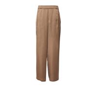 s.Oliver BLACK LABEL - Elegante Marlenehose mit weitem Bein und elastischem Bund braun - Gr. - 38