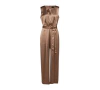 s.Oliver BLACK LABEL - Eleganter ärmelloser Jumpsuit mit Bindegürtel braun - Gr. - 46