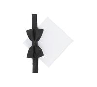 Elegantes Set aus Fliege und Einstecktuch 1 schwarz|weiß 2165472.9999.1