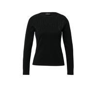 Feinstrick-Pullover im Slim Fit mit Schmucksteinen 36 schwarz 2175567.9999.36
