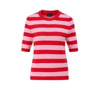 s.Oliver BLACK LABEL - Gestreifter Baumwollmix-Strickpullover pink/rot - Gr. - 34