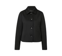 Hemdjacke S.OLIVER BLACK LABEL, Damen, Gr. 34, schwarz, Web, Obermaterial: 92% Polyester, 8% Elasthan. Futter: 100% Polyester, unifarben, casual, regular fit taillenbedeckt, Langarm gerader Abschluss,