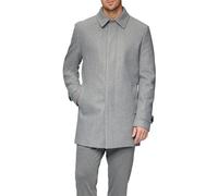 s.Oliver BLACK LABEL Herren 2151338 Mantel aus Wollmix, Grau/Schwarz 97W8, 46
