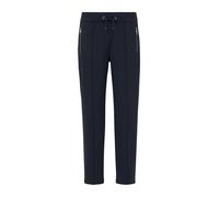 Stoffhose S.OLIVER BLACK LABEL, Damen, Gr. 46, N-Gr, navy, Web, Obermaterial: 78% Polyester, 22% Elasthan, unifarben, schmal lang, Hosen Stoffhose, mit Kordelzug (93418821-46) navy