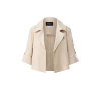 s.Oliver BLACK LABEL – Kurzer Blazer aus Viskosemix – Beige – Gr. 46