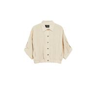 s.Oliver BLACK LABEL - Blouson-Jacke mit 3/4-Ärmeln beige - Gr. - 46