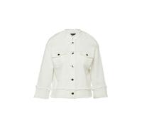 Jacke aus Viskose-Baumwoll-Mix mit Fransen 40 creme 2178370.0200.40