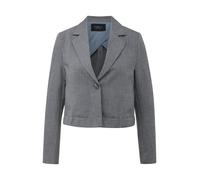 Cropped-Blazer mit Elastikeinsatz 46 grau 2177264.93W0.46