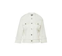Jacke aus Viskose-Baumwoll-Mix mit Fransen 34 creme 2178370.0200.34