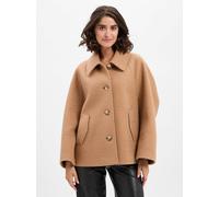 Bouclé-Jacke im Loose Fit mit Wolle L braun 2171820.8341.L