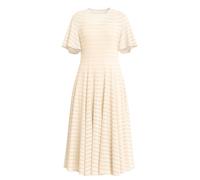 Maxikleid aus Mesh mit Reißverschluss und weiten Ärmeln 48 beige 2179475.0406.48