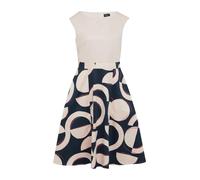 s.Oliver BLACK LABEL Ausgestelltes Etuikleid aus Baumwollmix Navy 38