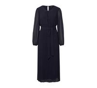 Midi-Chiffonkleid mit Plissee und Bindegürtel 40 blau 2177379.5959.40