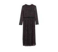 Meshkleid mit Leo-Print und Plissee 36 braun 2183204.89A8.36