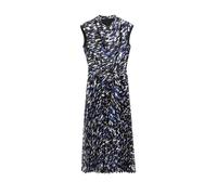 Satin-Kleid mit Wasserfall-Ausschnitt und Plissee 36 creme|mehrfarbig 2181116.07A4.36