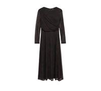 Mesh-Kleid mit All-over-Print und Drapierung 36 rot|schwarz 2181314.49A8.36