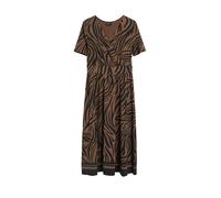 Midi-Wickelkleid aus Viskosemix 36 schwarz|braun 2178054.99F0.36