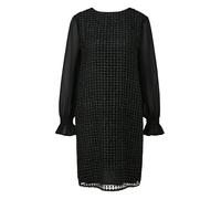 s.Oliver Black Label Damen 2171939 Kleid Langarm aus Häkelspitze, Grey/Black, 40