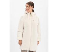 Gefütterter Teddyplüsch-Mantel mit wattierten Ärmeln 38 Beige 2170368.8108.38