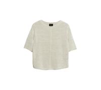 s.Oliver BLACK LABEL - Kurzärmeliger Strickpullover beige - Gr. - M