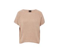 s.Oliver BLACK LABEL - Kurzärmeliger Strickpullover mit U-Boot-Ausschnitt braun - Gr. - M