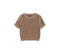 s.Oliver BLACK LABEL - Kurzarm-Strickpullover braun - Gr. - 38