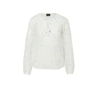 Transparente Bluse mit Strickerei und Tunika-Ausschnitt 36 creme 2177652.02A5.36