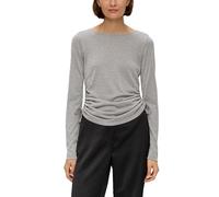 s.Oliver BLACK LABEL Langarmshirt mit Glitzer Optik