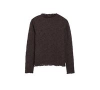 s.Oliver BLACK LABEL - Langarmshirt mit Struktur braun - Gr. - 44